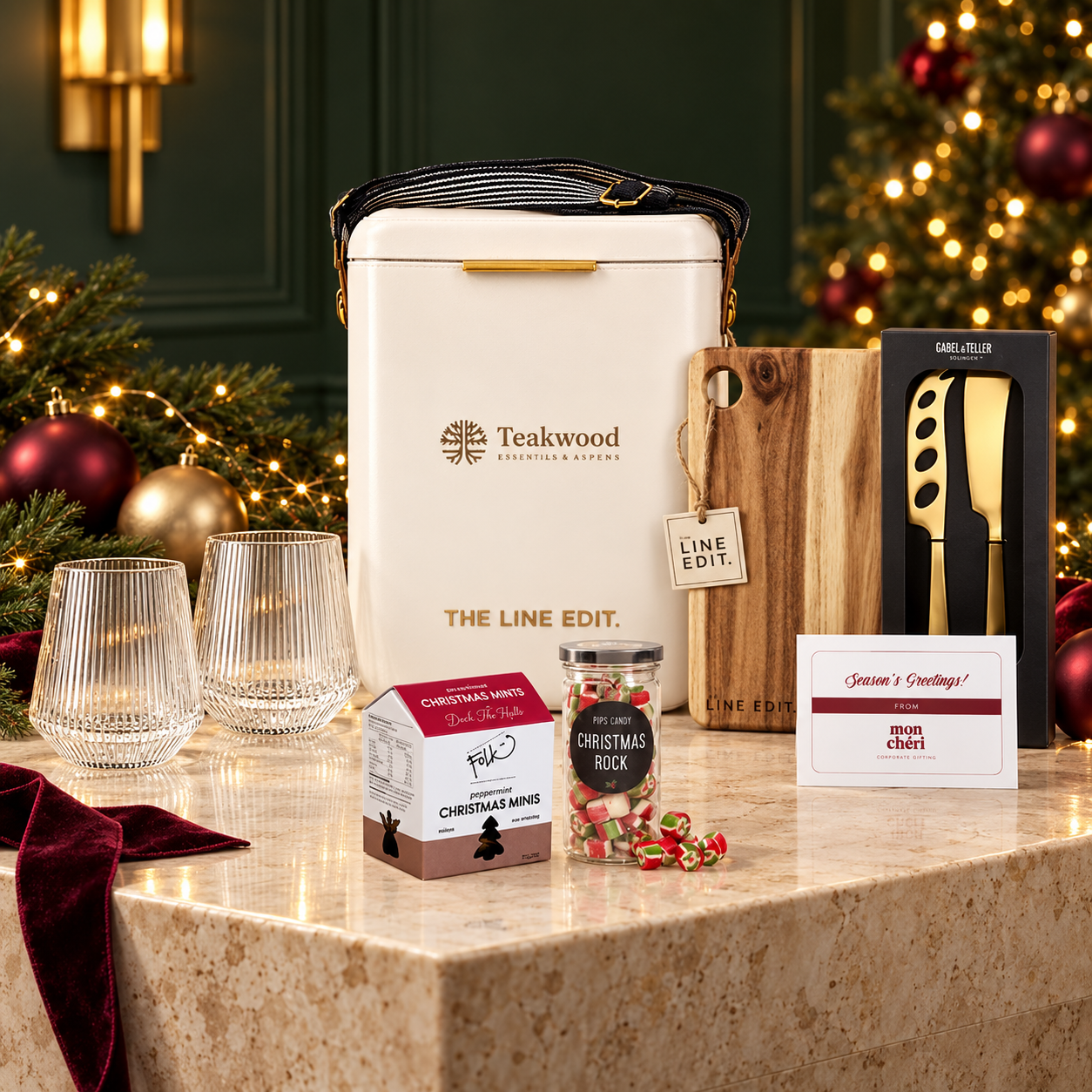 The Festive Edit Gift Set corporate Christmas gift by WISE Promotions